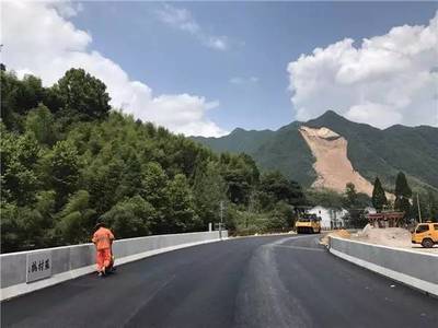 苏村公路灾后重建工程昨日完工